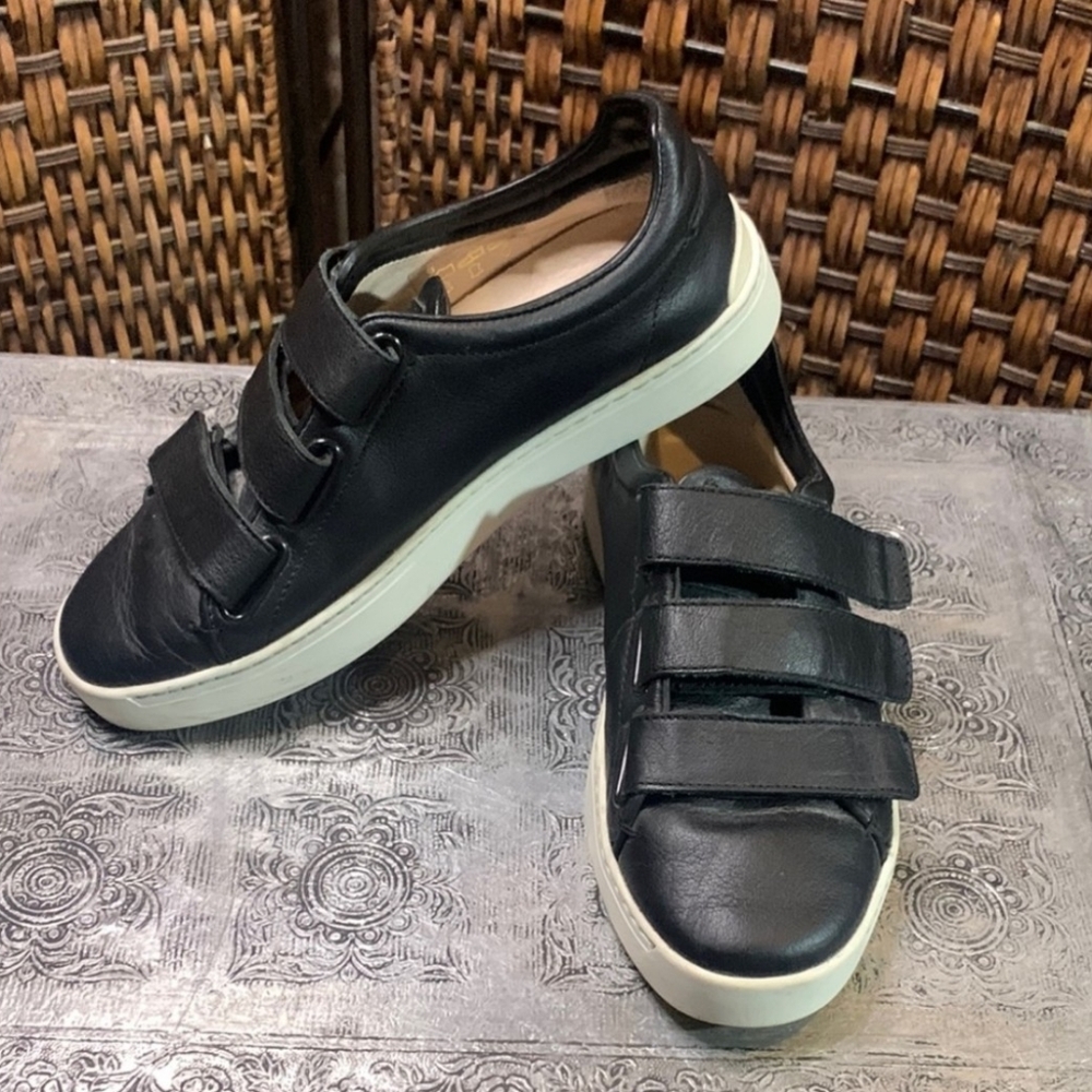 Rag & Bone Black Leather Velcro Sneakers Size 6